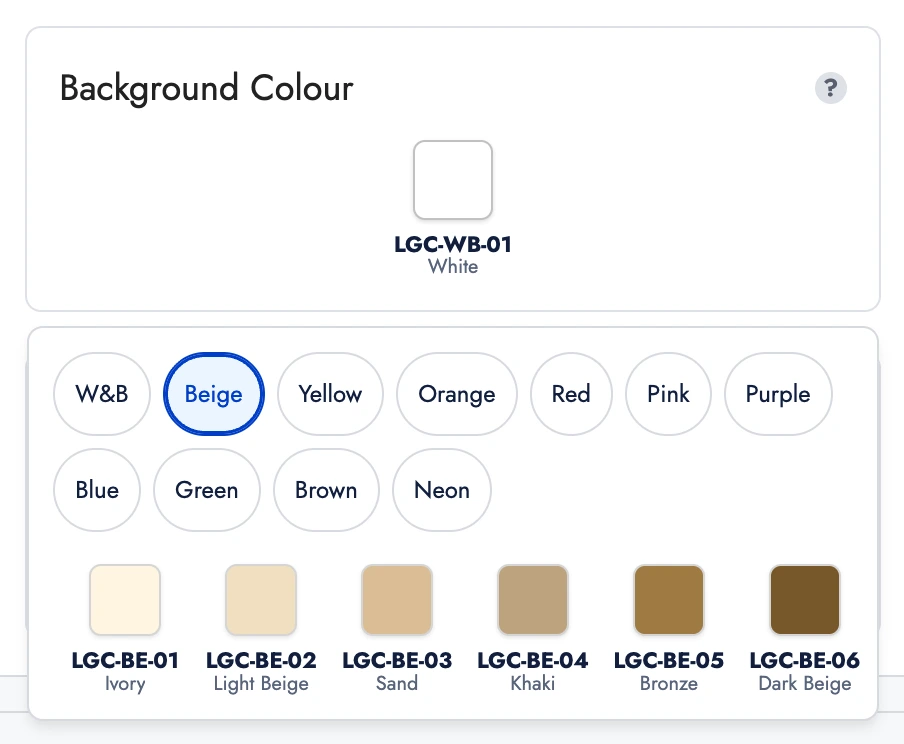 Customize Colors